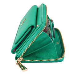 Женский кошелек клатч ASHWOOD J54 GUMDROP-GREEN (Бирюзовый)