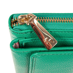 Женский кошелек клатч ASHWOOD J54 GUMDROP-GREEN (Бирюзовый)