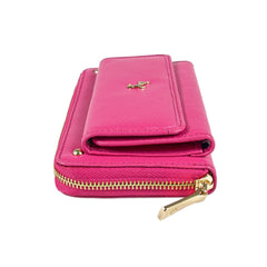 Женский кошелек клатч ASHWOOD J54 RASPBERRY-SORBET (Ягодный)