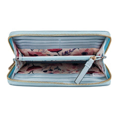 Женский кошелек клатч ASHWOOD J54 WINTER SKY (Зимнее небо)