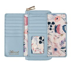 Женский кошелек клатч ASHWOOD J54 WINTER SKY (Зимнее небо)