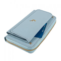 Женский кошелек клатч ASHWOOD J54 WINTER SKY (Зимнее небо)