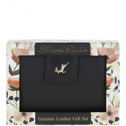 Женский небольшой кошелек Ashwood J55 BLACK (Чёрный)