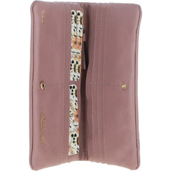 Женский кошелек на кнопке ASHWOOD J56 WOOD ROSE (Роза)