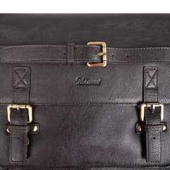 Портфель Ashwood JOSH BRN у темно-коричневому кольорі