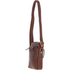 Маленькая сумка коньячного цвета Ashwood K41 Chestnut (Каштановый)