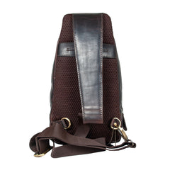 Чоловіча сумка-слінг Ashwood K43 Brown (Коричнева)