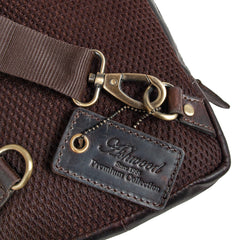 Чоловіча сумка-слінг Ashwood K43 Brown (Коричнева)