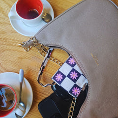 Міні парасолька Fulton L501 Tiny-2 Flower Check (Квіткова клітина)