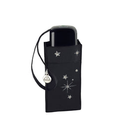 Мини зонт Fulton L501 Tiny-2 Glitter Stars Black (Блеск звезд)