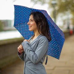 Зонт женский Fulton L553 Superslim-2 Ditsy Hearts (Сердца)