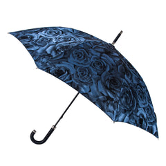 Зонт-трость женский Fulton Diamond L850-040140 Princess - Navy Rose (Синяя роза)