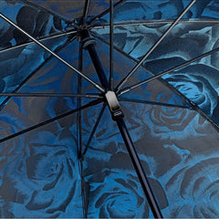 Зонт-трость женский Fulton Diamond L850-040140 Princess - Navy Rose (Синяя роза)