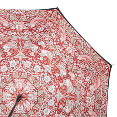 Зонт-трость женский Fulton L856 Morris & Co. Bloomsbury Strawberry Thief Indian Red