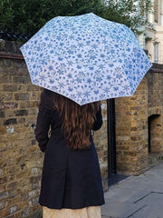Зонт женский Fulton L907 L907 Morris & Co Minilite-2 UV Daisy Blue Ivory