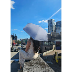 Женский зонтик Fulton L924 Parasoleil-2 UV Blue Chambray (Синий)