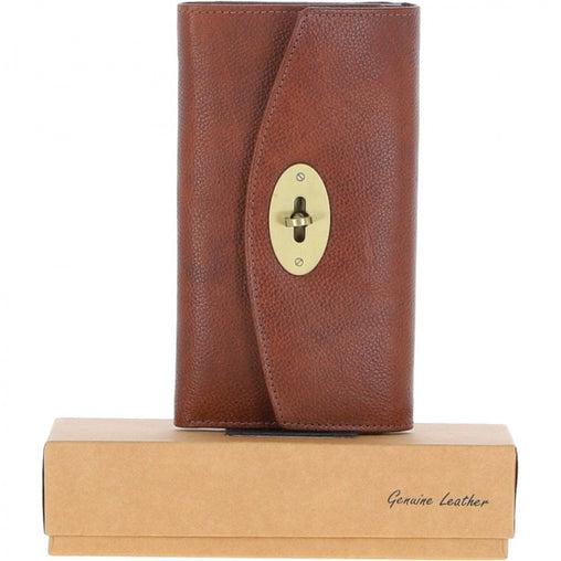 Женский кошелек ASHWOOD M05 COGNAC (коричневый)