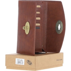 Женский кошелек ASHWOOD M05 COGNAC (коричневый)