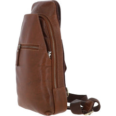 Чоловіча сумка-слінг Ashwood M53 Cognac