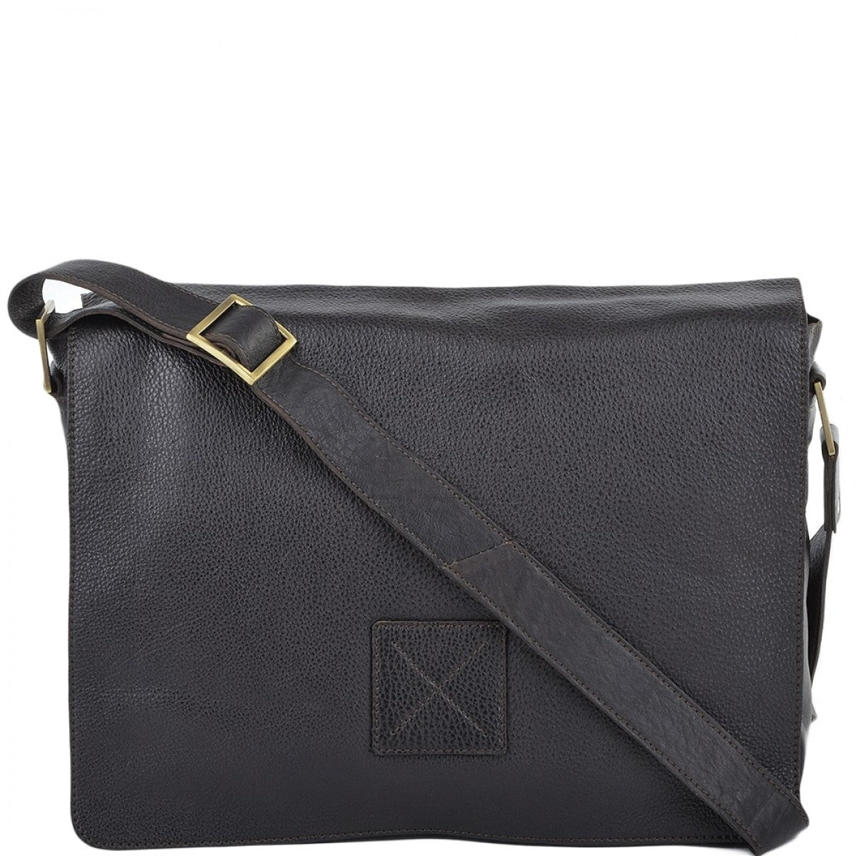 Темно-коричнева чоловіча сумка на плече Ashwood PEDRO BRN