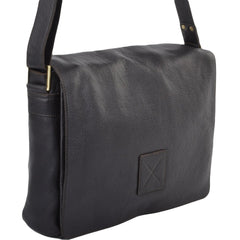 Темно-коричнева чоловіча сумка на плече Ashwood PEDRO BRN