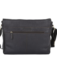 Темно-коричнева чоловіча сумка на плече Ashwood PEDRO BRN