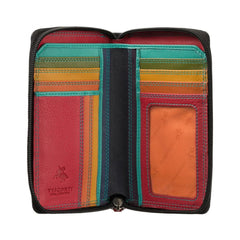 Черный женский кошелек Visconti RB98 Aruba (Black Multi)