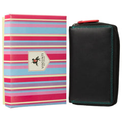 Черный женский кошелек Visconti RB98 Aruba (Black Multi)