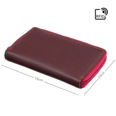 Бордовый женский кошелек Visconti RB98 Aruba (Plum Multi)