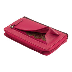 Бордовый женский кошелек Visconti RB98 Aruba (Plum Multi)