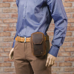 Маленька сумка для смартфона Visconti S45 Alex (Oil brown)