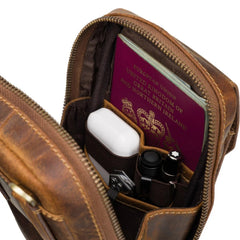 Маленька сумка для смартфона Visconti S45 Alex (Oil brown)