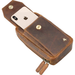 Маленька сумка для смартфона Visconti S45 Alex (Oil brown)