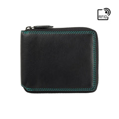 Черный кошелек Visconti на молнии SP29 Picasso (Black Hawaii)