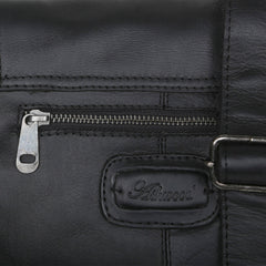 Чорна чоловіча сумка на плече Ashwood JACK BLACK