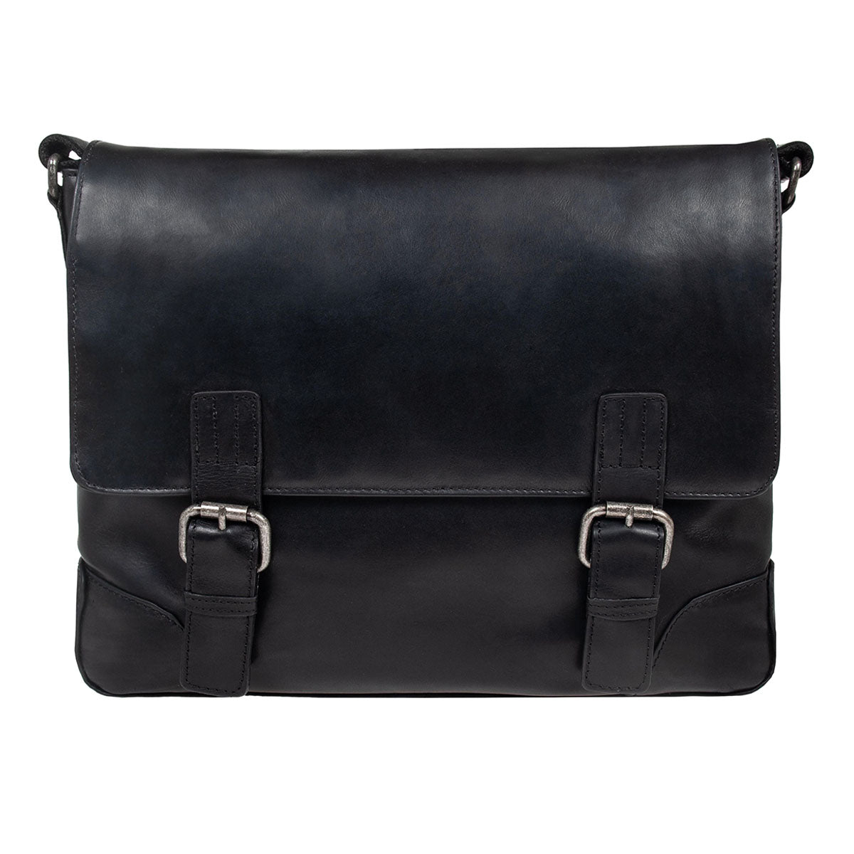 Чоловіча сумка для документів та ноутбука Ashwood OSCAR BLACK