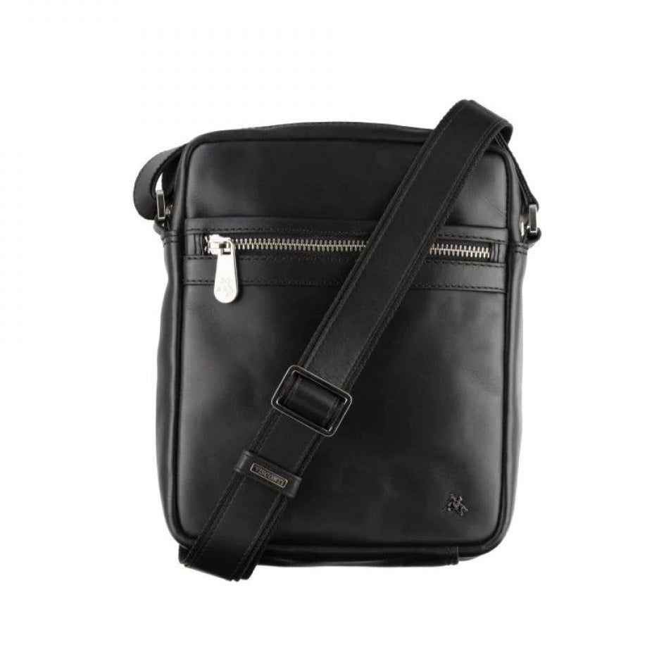 Сумка месенджер через плече Visconti TC66 Colt Black (Чорна)