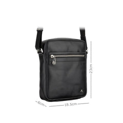 Сумка месенджер через плече Visconti TC66 Colt Black (Чорна)