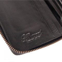Мужской клатч (тревелер) Ashwood TW01 Black (Черный)
