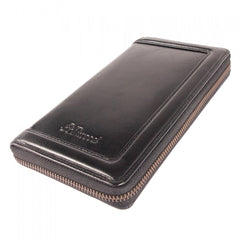 Мужской клатч (тревелер) Ashwood TW01 Black (Черный)