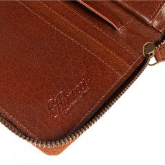 Чоловічий клатч (тревелер) Ashwood TW01 Chestnut (Каштановий)