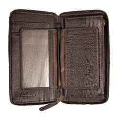 Чоловічий клатч (тревелер) Ashwood TW01 Brown (Коричневий)