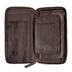 Чоловічий клатч (тревелер) Ashwood TW01 Brown (Коричневий)
