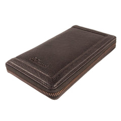 Чоловічий клатч (тревелер) Ashwood TW01 Brown (Коричневий)