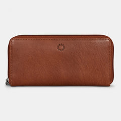 Коричневый кошелек-клатч на молнии Yoshi Y1257 Baxter Brown