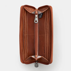 Коричневый кошелек-клатч на молнии Yoshi Y1257 Baxter Brown