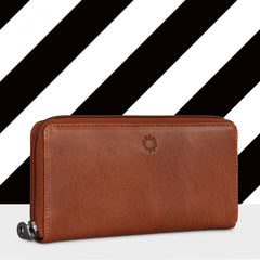 Коричневый кошелек-клатч на молнии Yoshi Y1257 Baxter Brown