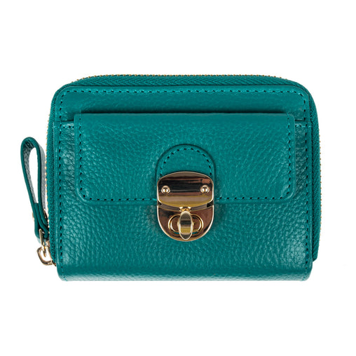 Женский небольшой кошелек Ashwood Y50 GREEN (бирюзовый)