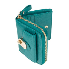 Женский небольшой кошелек Ashwood Y50 GREEN (бирюзовый)