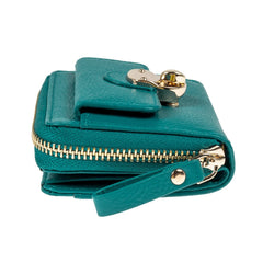 Женский небольшой кошелек Ashwood Y50 GREEN (бирюзовый)